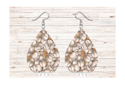 Baseball Earrings - Snarky Junkie