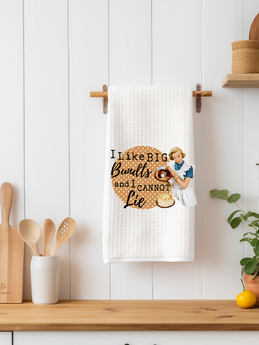 I Like Big Bundts and I Cannot Lie Dishtowel - Snarky Junkie