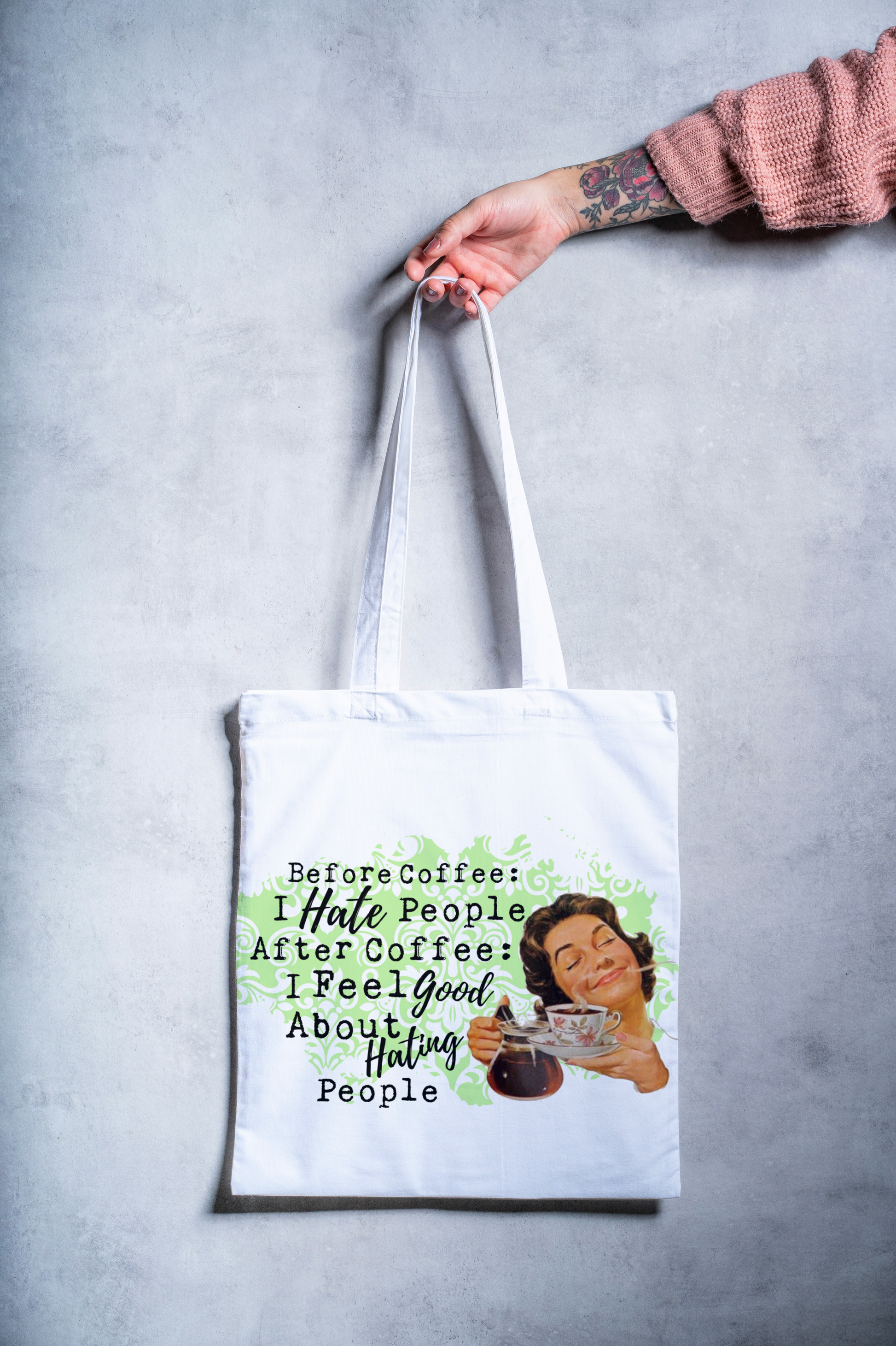 Tote Bag - Coffee Theme - Snarky Junkie