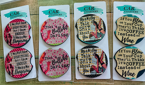 The Beach is Calling and I Must Go Car Coasters