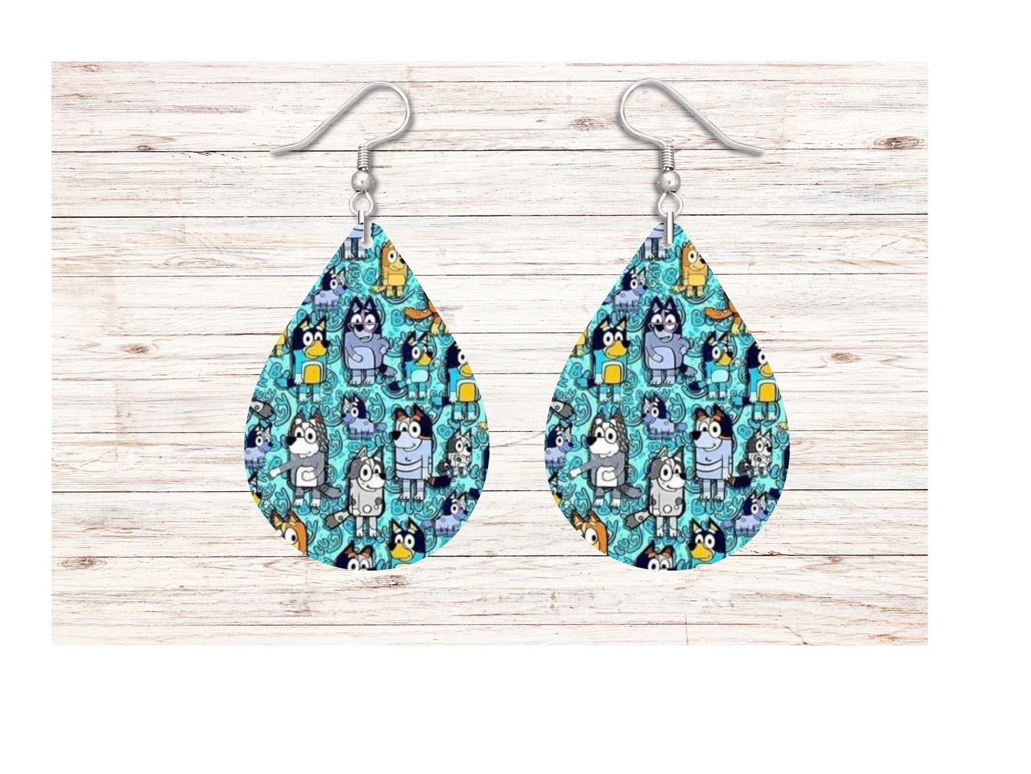 Blue Dog Bingo Earrings - Snarky Junkie