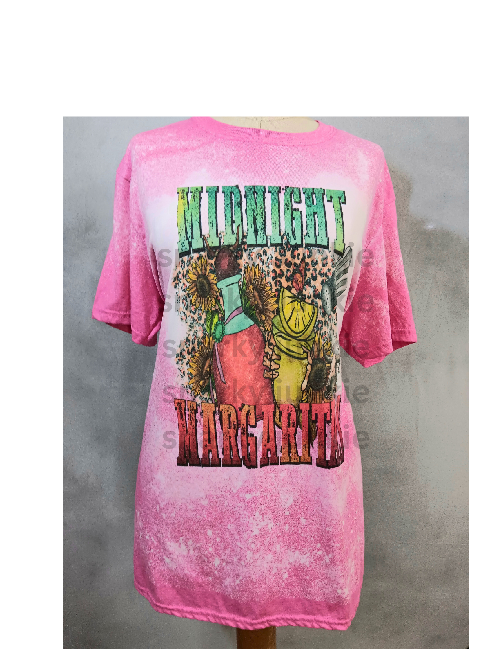 Midnight Margaritas Practical Magic Bleached Tee shirt - Snarky Junkie