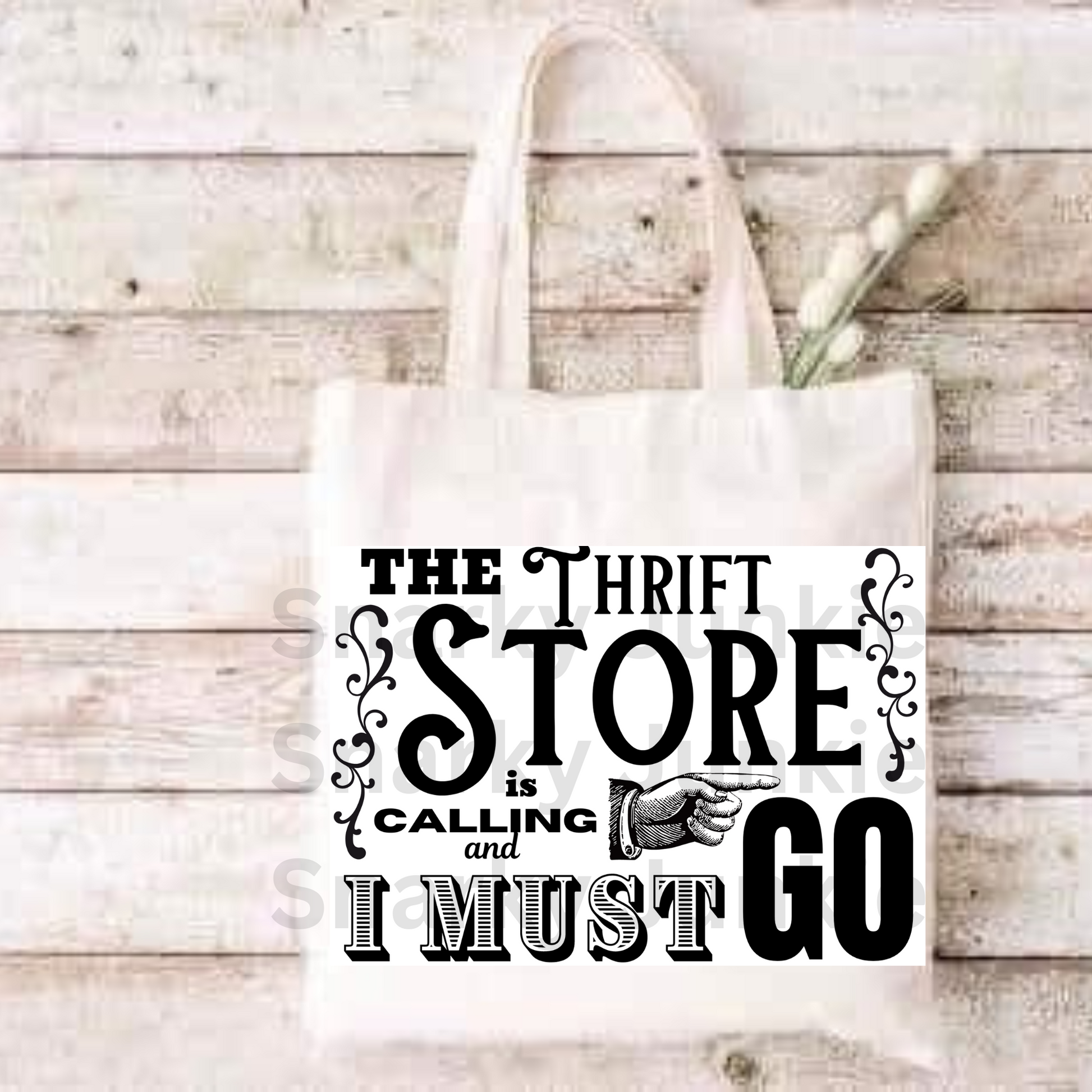 The Thrift Store is Calling and I Must Go Tote Bag - Snarky Junkie