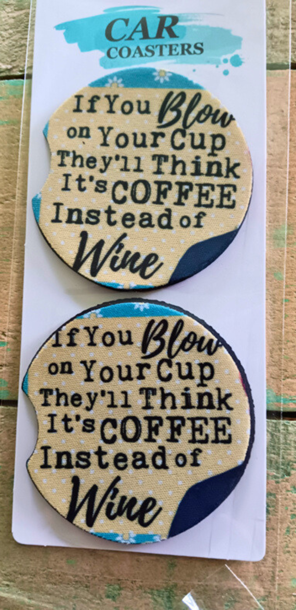 The Beach is Calling and I Must Go Car Coasters
