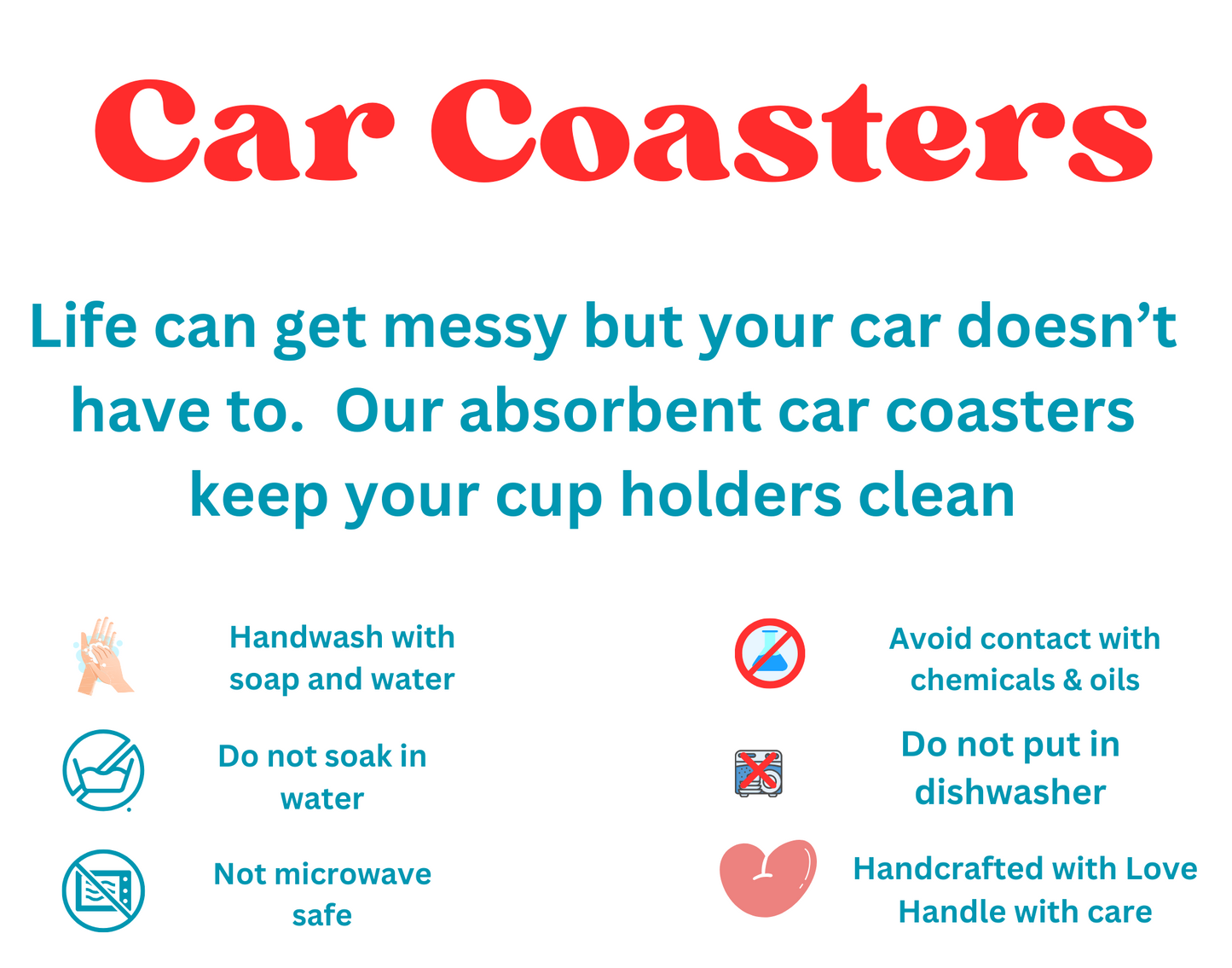 The Beach is Calling and I Must Go Car Coasters