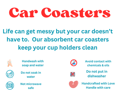 The Beach is Calling and I Must Go Car Coasters